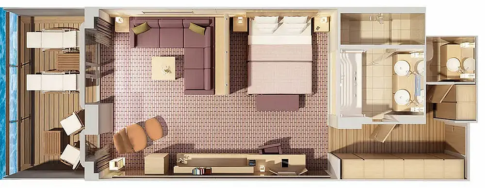 Grand Ocean SuiteKat 6 / 7 - MS EUROPA 2 Übersicht