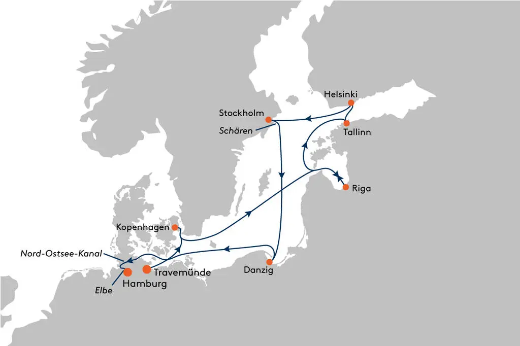 Eine Schatzkiste der Kultur - Routenbild