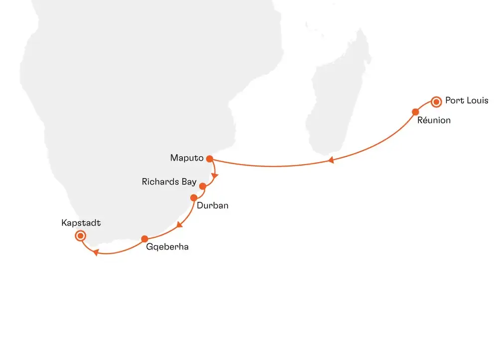 MS EUROPA Route EUX2760 - Abenteuer Südafrika MS EUROPA Route EUX2760 - Abenteuer Südafrika