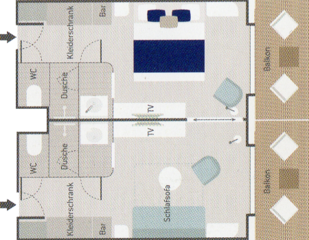 Prestige Suite PS5 / PS6 - Le Champlain - Grundriss