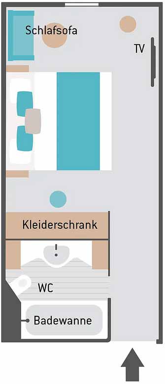 Panoramafenster Außenkabine Übersicht
