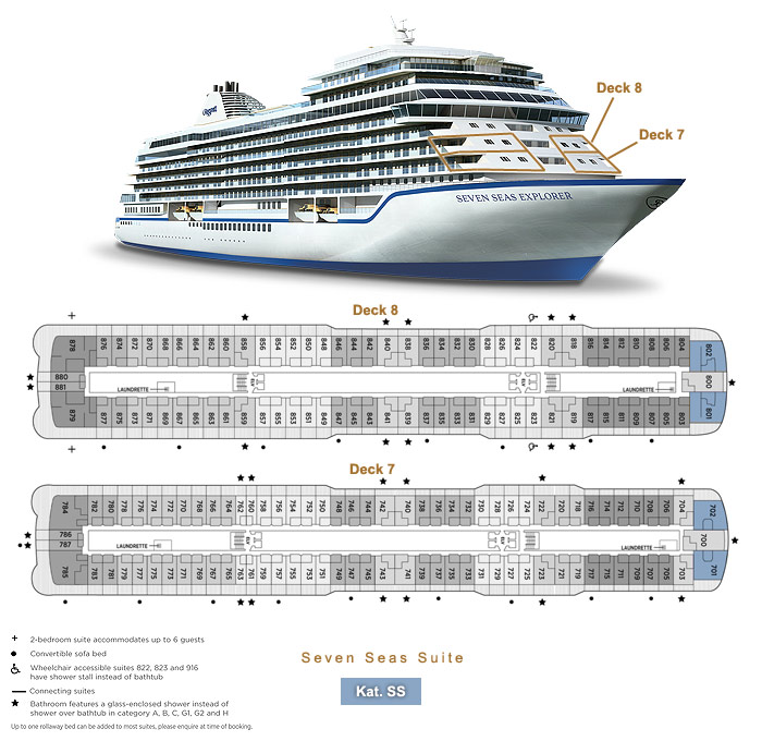 Seven Seas Suite SS1 / SS2 - Seven Seas Explorer - Lage