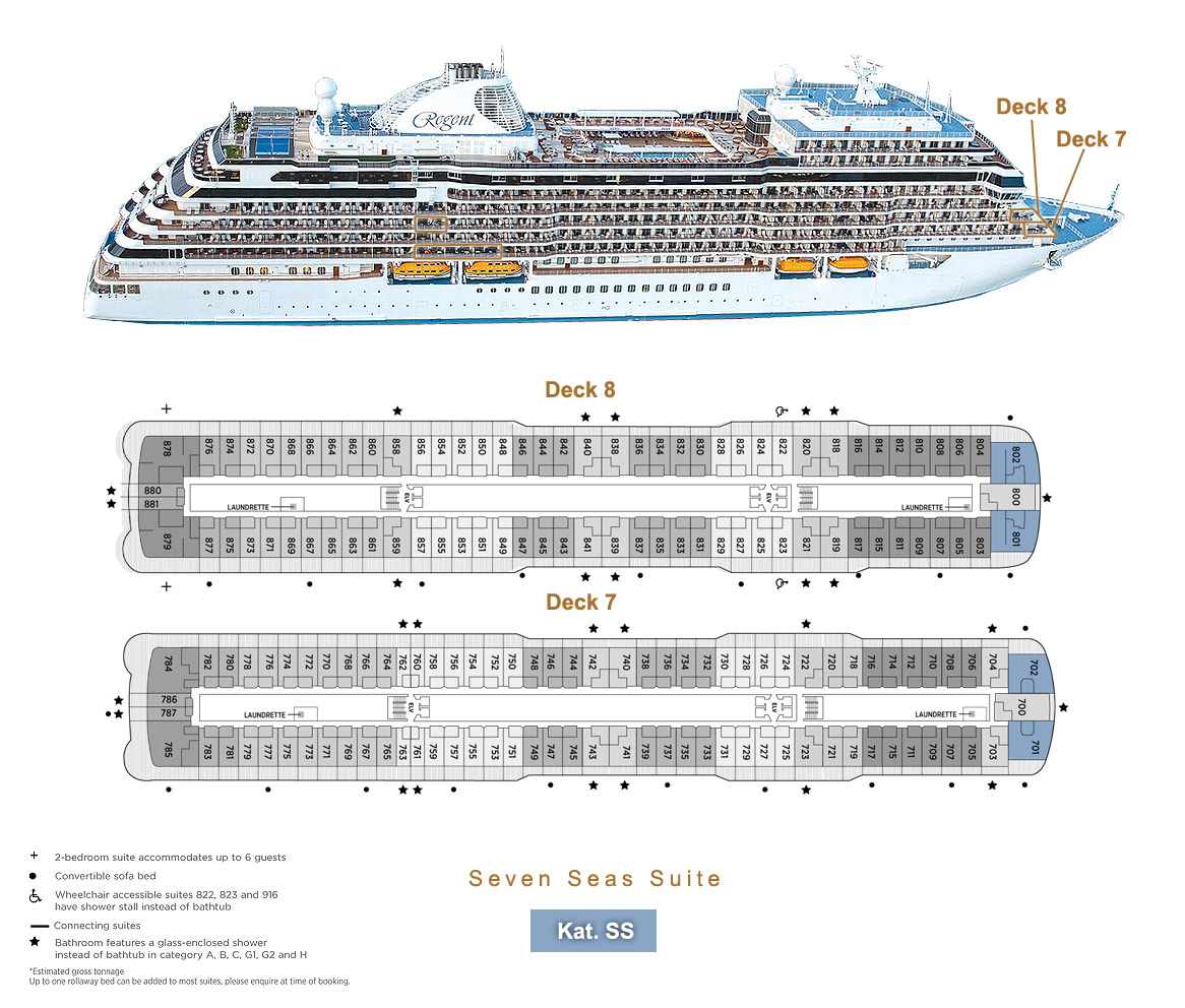 Seven Seas Suite SS - Seven Seas Splendor - Lage