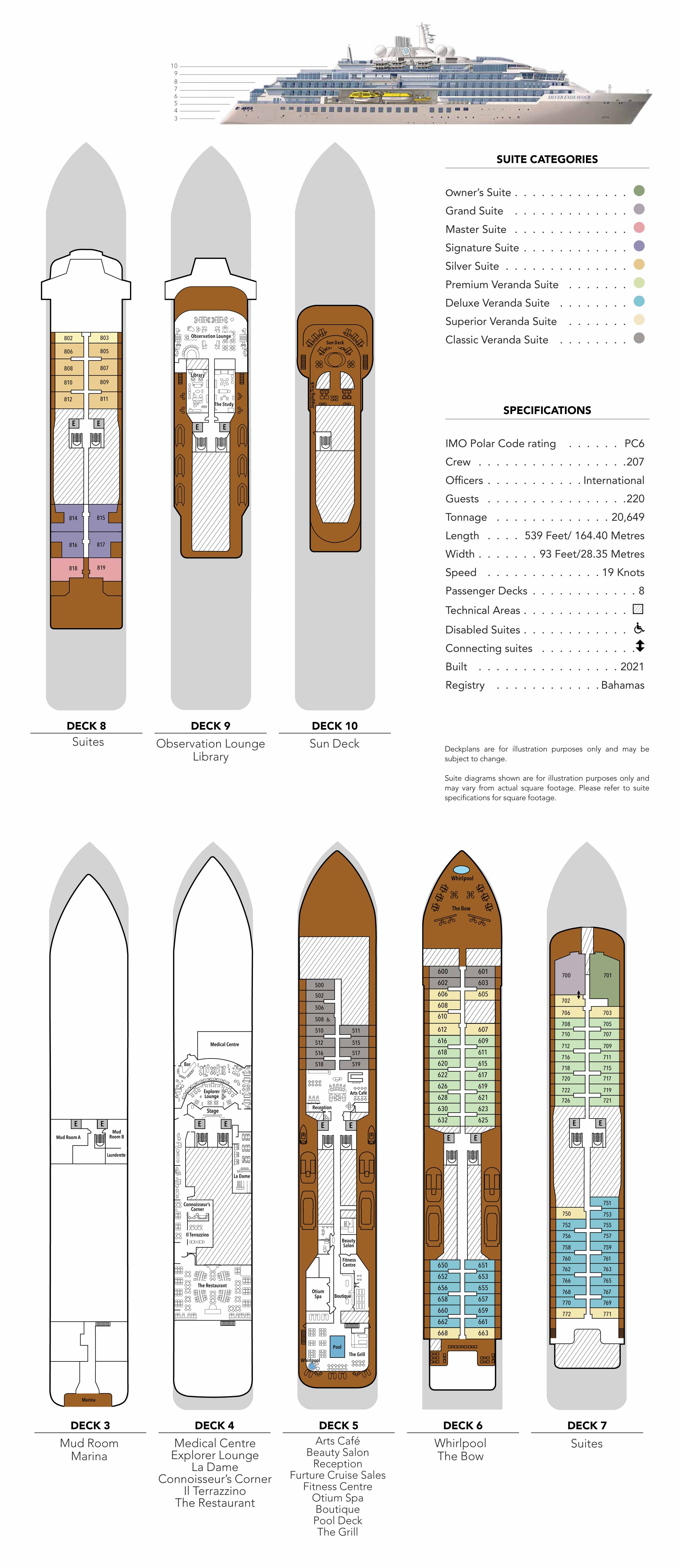 Silver Endeavour - Deckplan