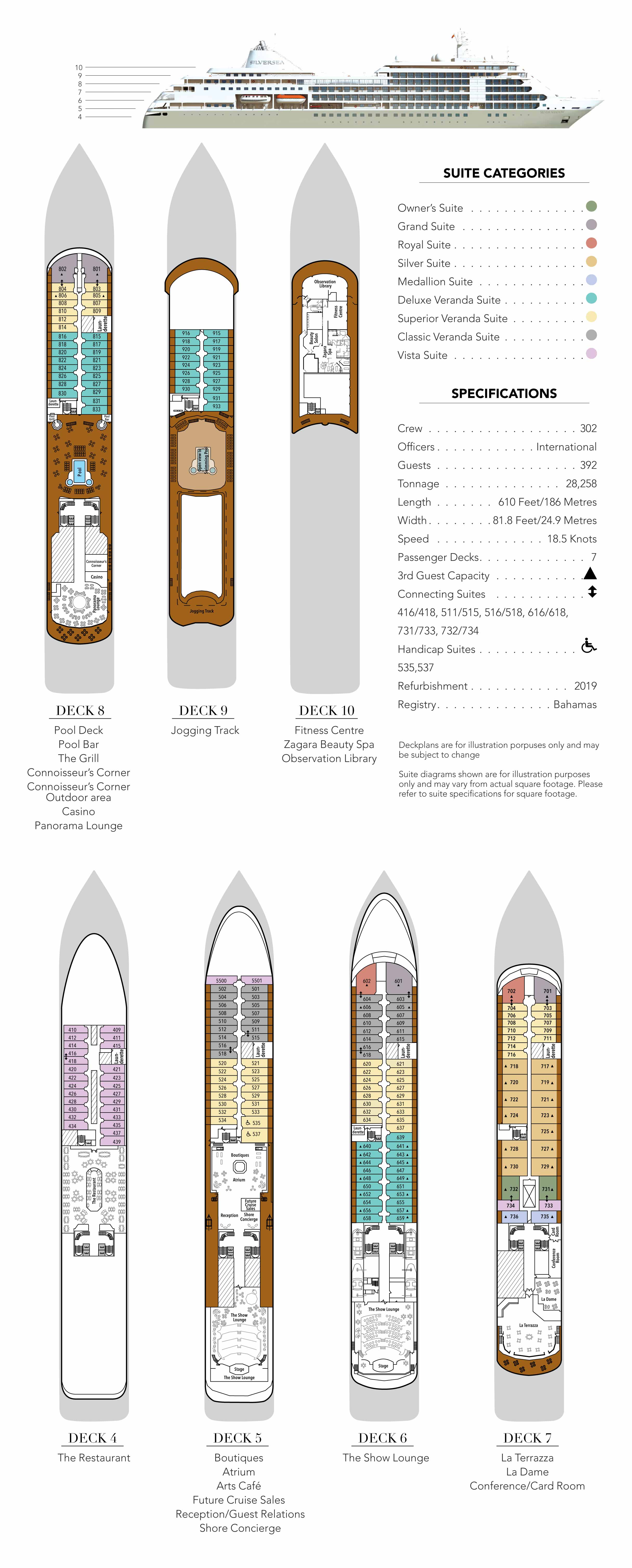 Silver Shadow - Deckplan