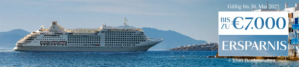 Silversea bis zum 30. Mai Aktion