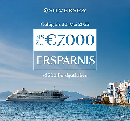 Silversea bis zum 30. Mai Aktion Mobile
